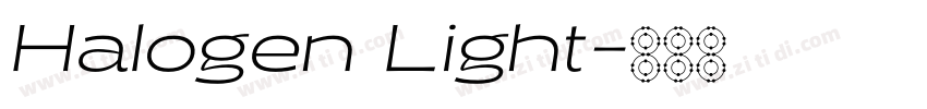 Halogen Light字体转换 Halogen Light字体转换